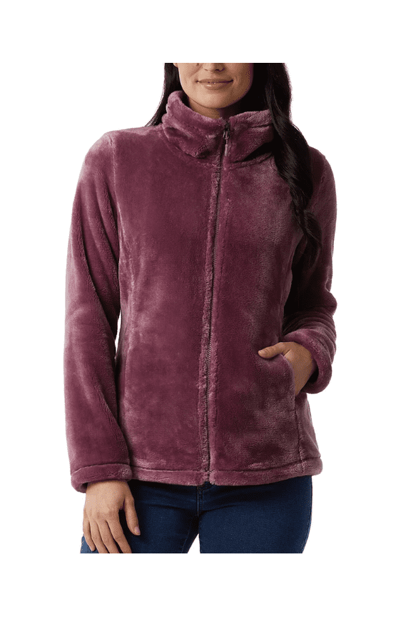 Women's Plush Jacket Purple Large