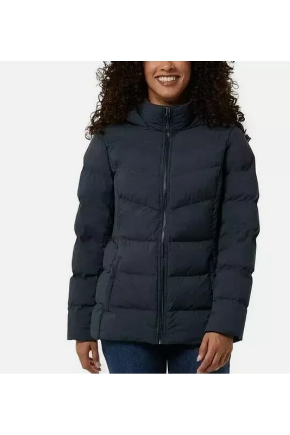 Women's Quilted Puffer Jacket Blue XXL