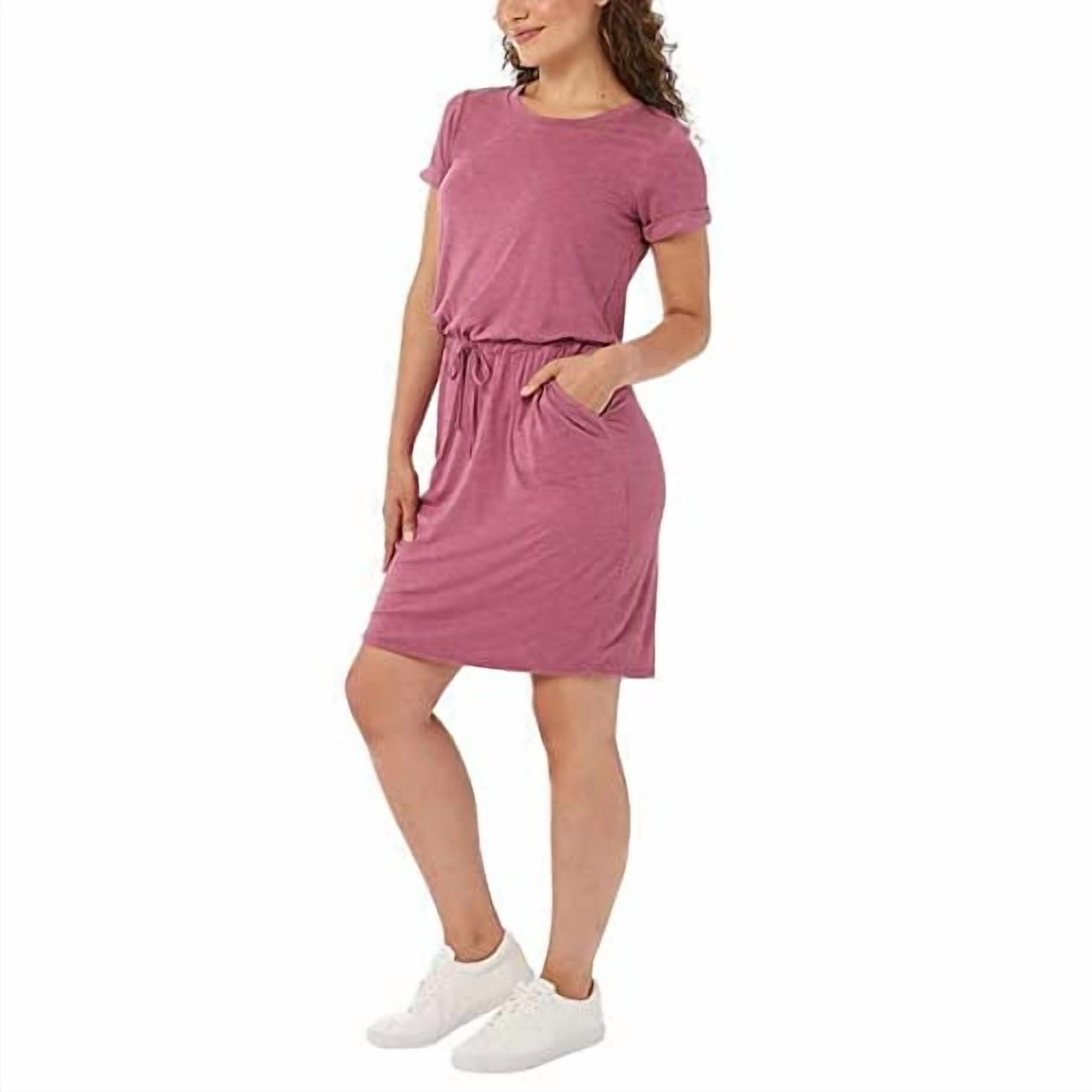 32 Degrees Women's Soft Lux Dress (Heather Scarlet Oak, Large) - Walmart.com