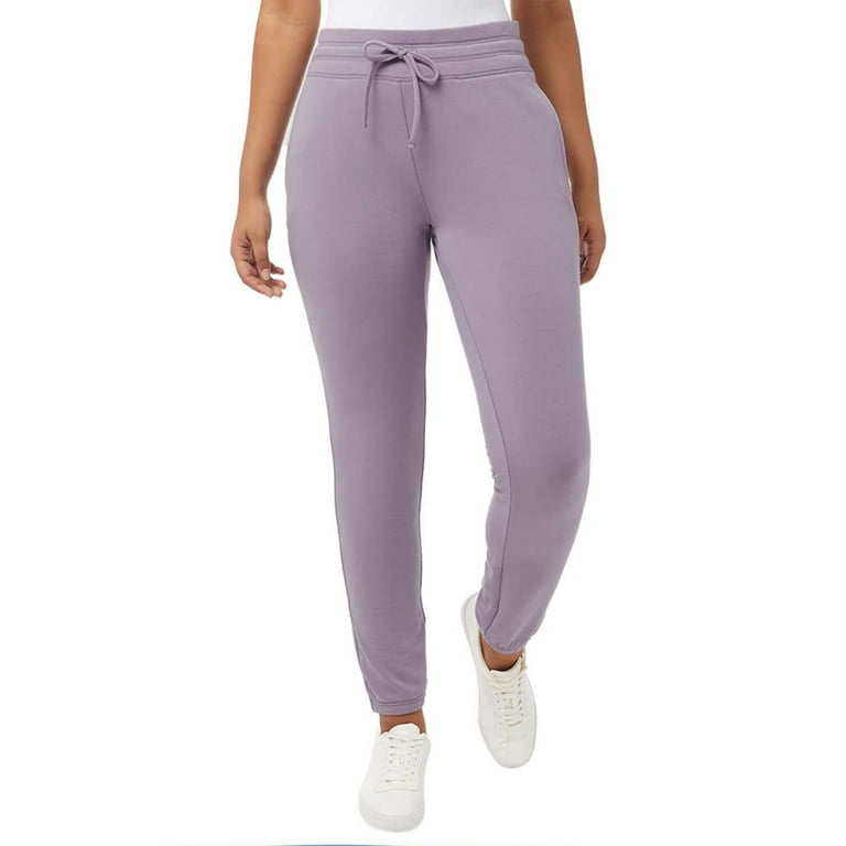 32 Degrees Women's Super Soft Stretch Comfort Hand Pockets Active Pants  Joggers-Purple / S 