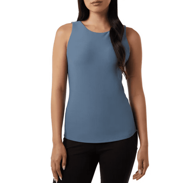 Blue 32 Rops 32 Degrees Women's Tank with Built in Bra Blue Medium - Walmart ...