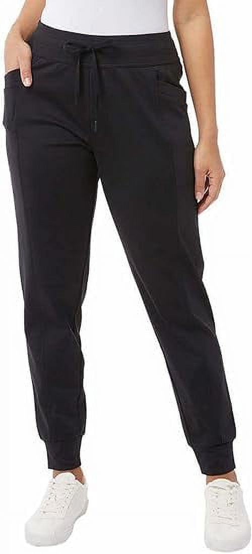 32 Degrees Ladies' Tech Fleece Jogger Pants - Heather Blackberry Cordial Color, Drawstring Waist (Size Small)