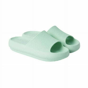 32 Degrees Women's Ultra-soft EVA Cushion Indoor and Outdoor Unisex Slide Sandals, Size Large (9-10), Green