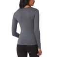 thumbnail image 1 of 32 Degrees Womens Cozy Heat Scoop-Neck Top Heather Charcoal XS, 1 of 3
