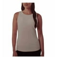 thumbnail image 1 of 32 Degrees Womens Fitted Ribbed Sleeveless Bra Tank Top Cream Small, 1 of 2