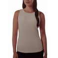 thumbnail image 1 of 32 Degrees Womens Fitted Ribbed Sleevless Bra Tank Top Cream XL, 1 of 3