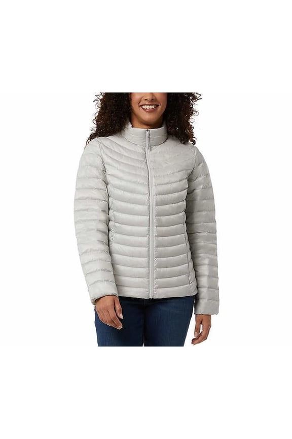 Womens Midweight Down Jacket (Grey, S)