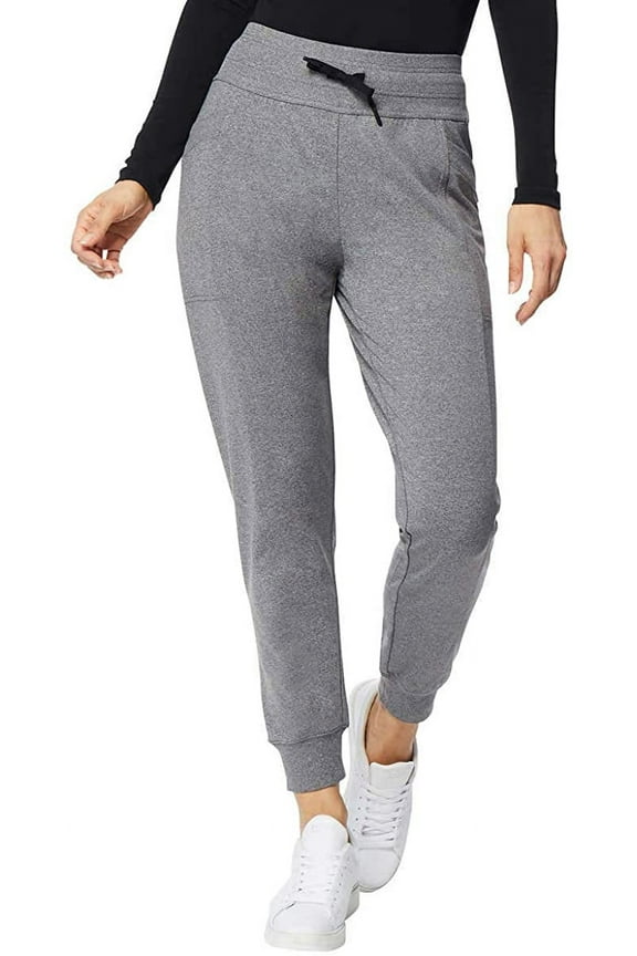 Womens Side Pocket Joggers,Heather Grey,2XL