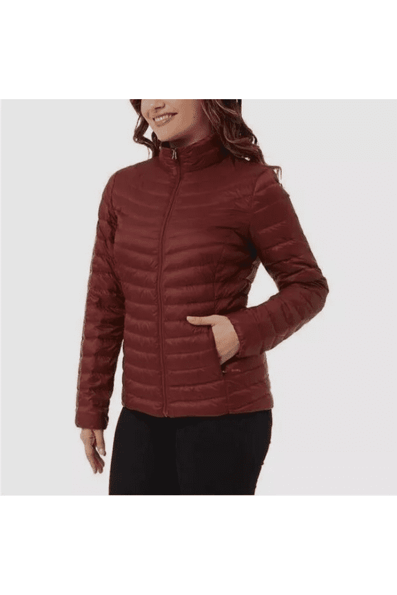 Womens Ultra Light Down Packable Jacket Red Spiced Apple, XXL