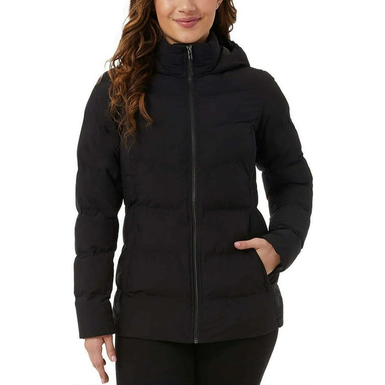 32 degrees plus size hooded puffer coat on sale
