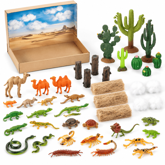 32 Desertama Reptile Kit Snake Lizard Cactcamel Set