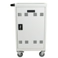 32Device Mobile Storage Carts With Lock & Key, Universal Wheel Laptop