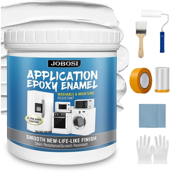 32 FL Oz White appliance Rust Paint For Metal Paint for Interior and Exterior Projects - High-Gloss, Durable Coating for Home Appliances, Furniture, Metal, and Wood