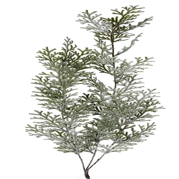 32" FROSTED HANGING CYPRUS SPRAY