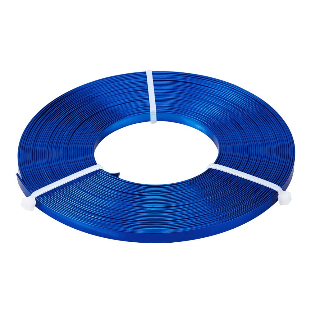 32 Feet 5mm Wide Flat Jewelry Craft Wire 18 Gauge Aluminum Wire for