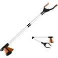 thumbnail image 1 of 32" Foldable Reacher Grabber, Long Handy Assist Tool, Flexible Lightweight Trash Grabber, Garbage Picker Upper Tool, Garbage Claw Trash Picker (Orange), 1 of 7