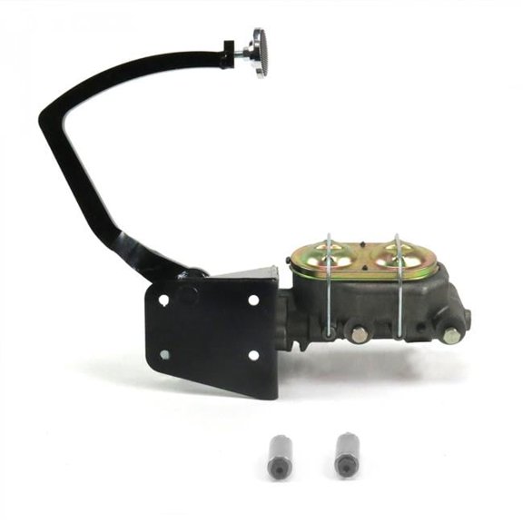 32 Ford Manual Brake Pedal Kit Disc & Disc 3 in. Chrome Pad
