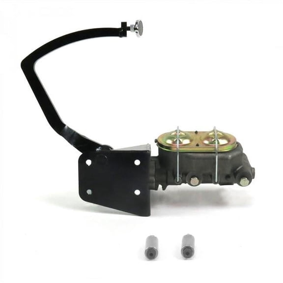 32 Ford Manual Brake Pedal Kit Drum & Drum Small Oval Chrome Pad