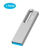 32 GB USB Flash Drive 3.0 Metal Pen Drive USB Memory Stick for Keychain TOPESEL Slim Thumb Drive Silver