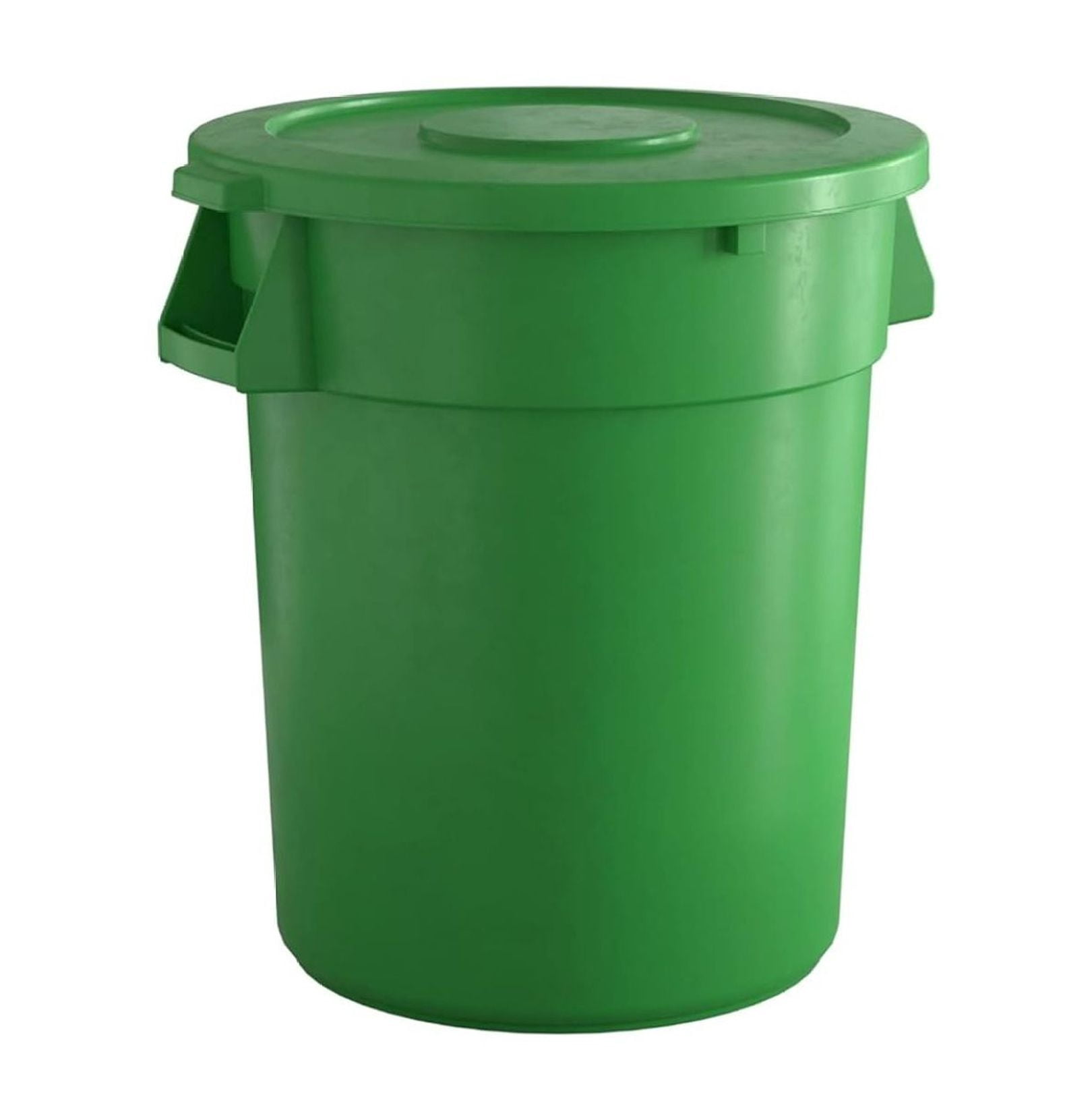 32 Gallon Green Round Trash Can with Lid, Ingredient Bin, Wastebasket