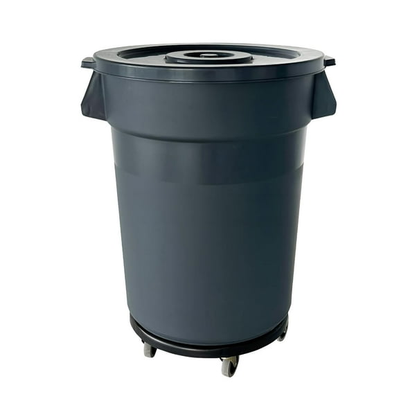 32 Gallon Outdoor Trash Can, Outdoor Trash Can with Lid and Removable Wheels, Rolling Garbage Can, Commercial Garbage Can Suitable for Restaurants, Backyards, and Garages. (1-Pack,32 Gallon)Trash can