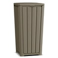 thumbnail image 1 of 32 Gallon Resin Trash Can,Waterproof Durable & Stylish Waste Bines,Outdoor and Indoor Garbage Can,Easy to Assemble and Move,Gray, 1 of 8