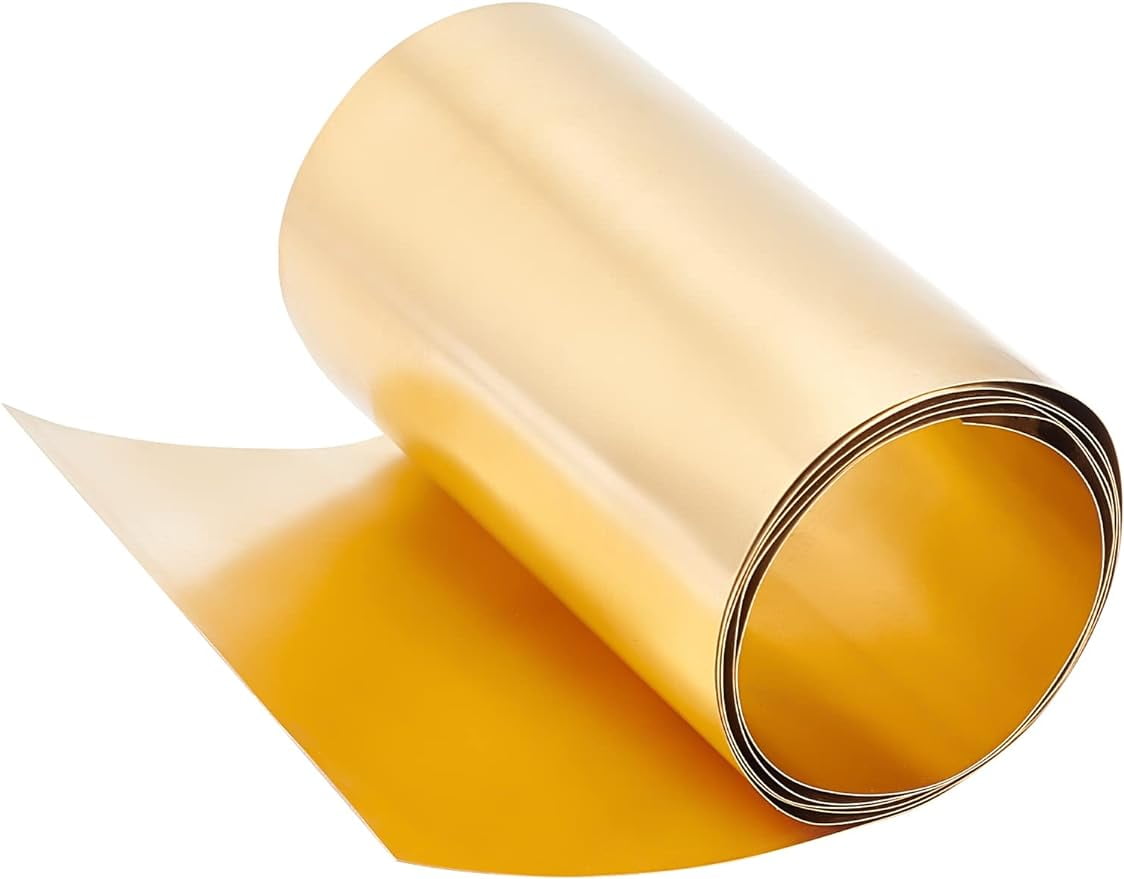 32 Gauge Copper Roll Weather Proof Brass Sheet Copper Foil Gold Color