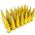 thumbnail image 1 of 32 Gold Universal 2pc Extended Spike Lug Nut M1/2-20 Conical Seat Hex 3/4, 1 of 3
