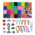 thumbnail image 1 of 32 Grids Rubber Bands Refill Kit DIY Bracelet Making Bright Color Refill Bracelet Kit, 1 of 6