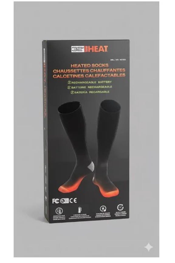 Rechargeable Heated Socks XL Black