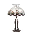 thumbnail image 1 of Meyda Tiffany 228799 32 Inch High Roseborder Table Lamp   Copperfoil Finish with Pink/Clear Glass, 1 of 6