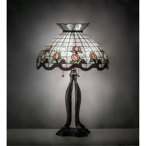 Meyda Lighting 32" High Roseborder Table Lamp