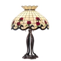 228801 Meyda 32" High Roseborder Table Lamp