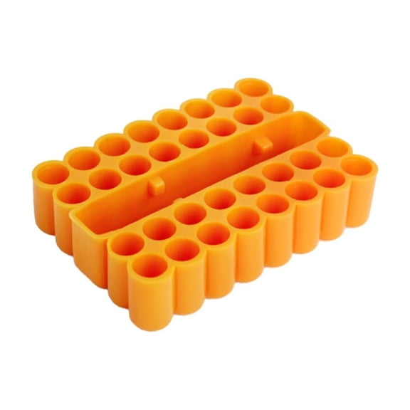 32 Holes Bit Holder Hex Shank Batch Head Shank Storage Screwdriver Drill Organizer High Elasticity PVC Rubber Box