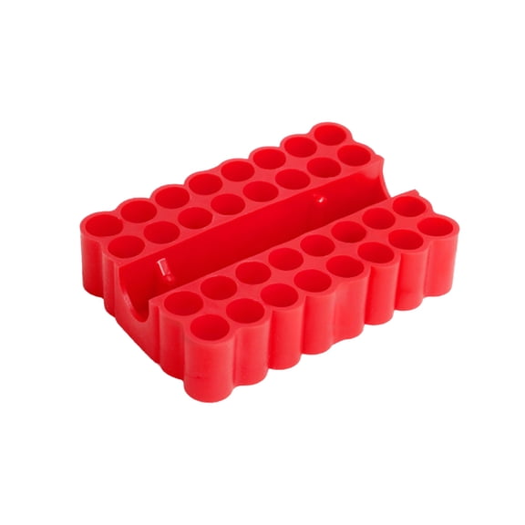 32 Holes Bit Holder Hexagonal Shank Batch Head Shank Storage Screwdriver Drill Organization High Elasticity PVC Rubber Box