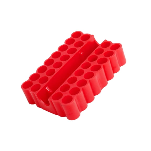 32 Holes Bit Holder Hexagonal Shank Batch Head Shank Storage Screwdriver Drill Organization High Elasticity PVC Rubber Box