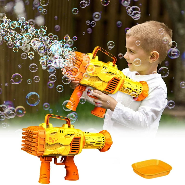 32 Holes Bubble Machine Dinosaur Bubble Toy Automatic Bubble