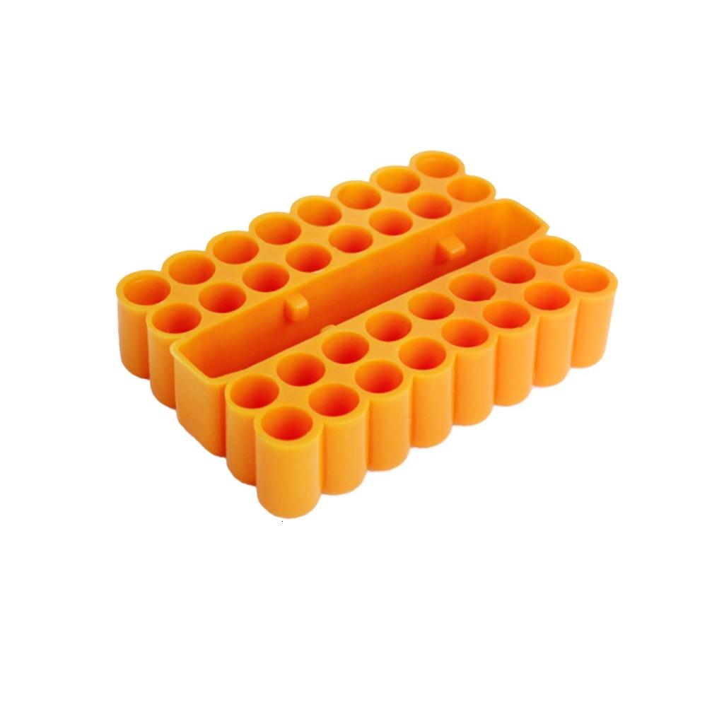 hejhncii 32 Holes Screwdriver Bits Holder Soft Rubber Drill Bit Storage ...