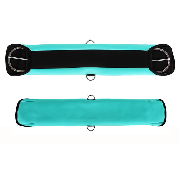 32" Horse Soft Padded Neoprene Turquoise Western Riding Saddle Cinch 9719-32