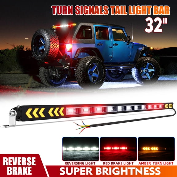 32"INCH Led Light Bar Rear Chase Driving Turn Brake Warning Light Off Road