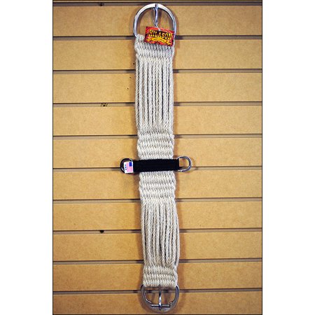 32 In. Hilason 27 Strand Double Woven Mohair Cutter Horse Cinch Made In The Usa