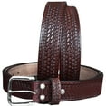 thumbnail image 1 of HILASON Western Genuine Leather Belt for Men Women Cowboy Cowgirl Handmade Unisex Heavy Duty Basketweave Belt for Jeans, 1 of 4