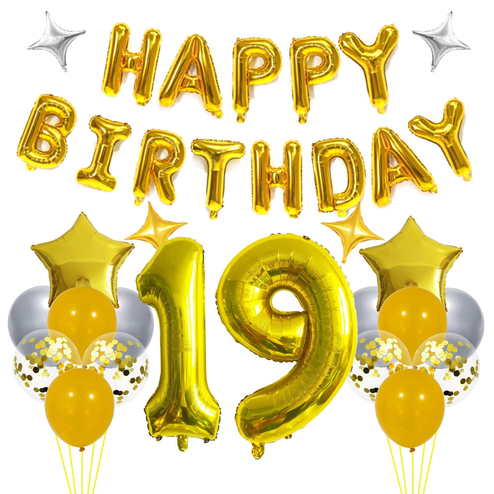 Feliz Cumpleanos Letter Balloons, Happy Birthday Balloons