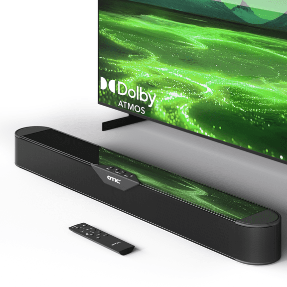 32 Inch 2.0 Channel Bluetooth Soundbar with Dolby Digital, Built-in DSP EQ Modes, HDMI ARC, Optical & AUX Input, Home Theater Sound System with Remote Control