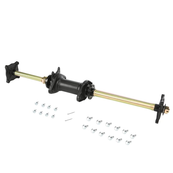 32 Inch 810mm Rear Axle Kit Wheel Hub Carrier Continuously Variable Transmission Rear Axle for DIY GY6 110cc 125cc 150cc ATV UTV Quad Go Kart Buggy Moped Dune 4 Wheeler Bull with 7"-10" 4 Stud Wheels