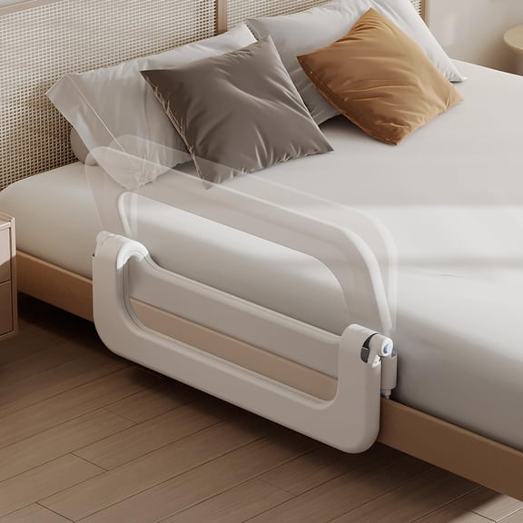 32 Inch Adjustable Bed Safety Rail For Queen, King, Full, And Bunk Beds