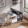32 Inch Computer Desk Small Spaces With Storage Bag For Bedroom Writing ...
