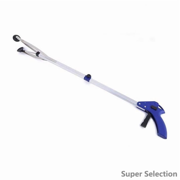 32-Inch Extra Long Reach Grabber Tool, Foldable Reacher Pickup Tool With Ergonomic Grip & Claw, Lightweight Aluminum Trash Picker For Litter, Recycling, Elderly Assistance (Blue),white,1