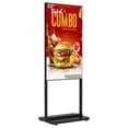 thumbnail image 1 of 32 Inch Floor Standing Digital Signage, 700nits High Brightness Slim Frameless Advertising Display, Digital Signage with CMS/U-Disk Plug&Play, Split Screen, 7/24 Timer switch,HDMI/USB/WiFi/Android OS, 1 of 11