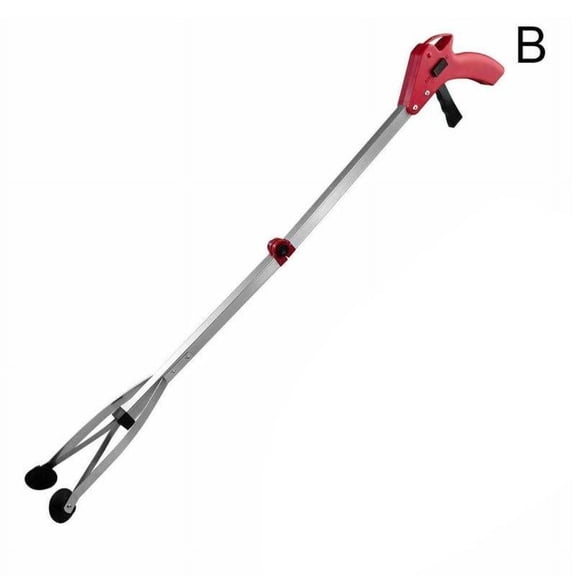 32 Inch Foldable Reacher Grabber Tool with Suction Cups for Indoor and Outdoor Mobility Assistance